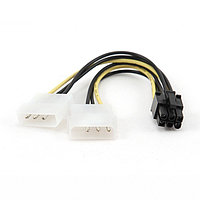 Кабель силовой для питания видеокарт 2 x MOLEX - 6 pin PCIe Cablexpert CC-PSU-6