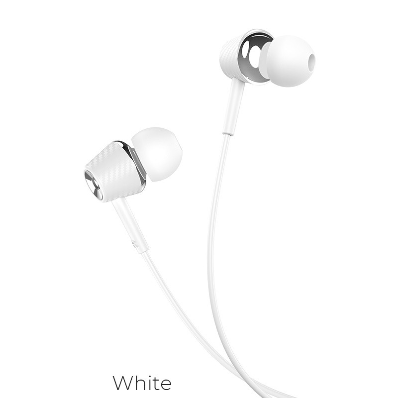 Наушники с микрофоном HOCO M70 (1.2м) Белый - фото 1 - id-p157125504