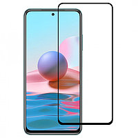 Защитное стекло Xiaomi Redmi Note 10 (4G) (Черное) с полной проклейкой EXPERTS FULL SCREEN GLASS 9D