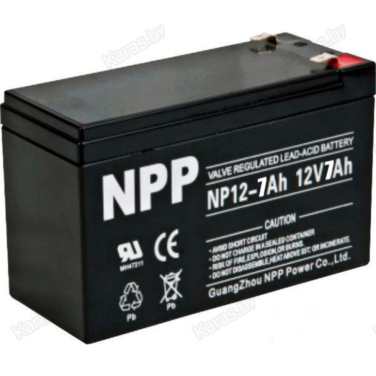 Аккумулятор 12V 7Ah NP