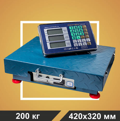 Беспроводные весы счетные платформенные электронные 200кг ROMITECH BLES-200 - фото 1 - id-p164126284