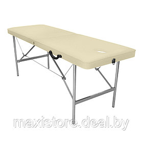 Массажный стол Mass-stol 180х60х70 см (молочный) + подушка