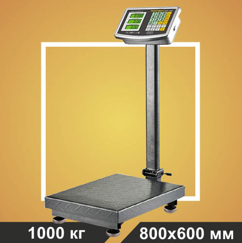 Весы счетные платформенные электронные c наклоном 1000кг ROMITECH SIBS-1000N