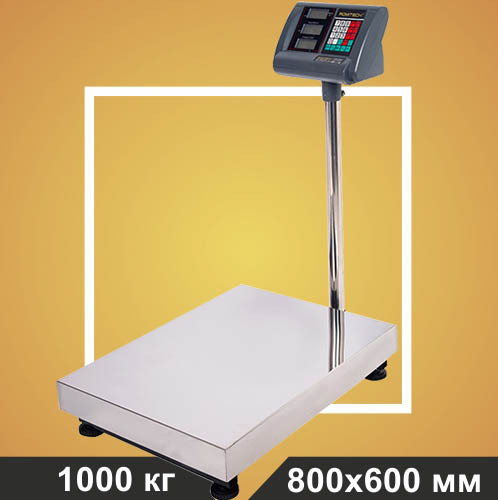 Весы счетные платформенные электронные 1000кг ROMITECH TCS-1000 - фото 1 - id-p164126276