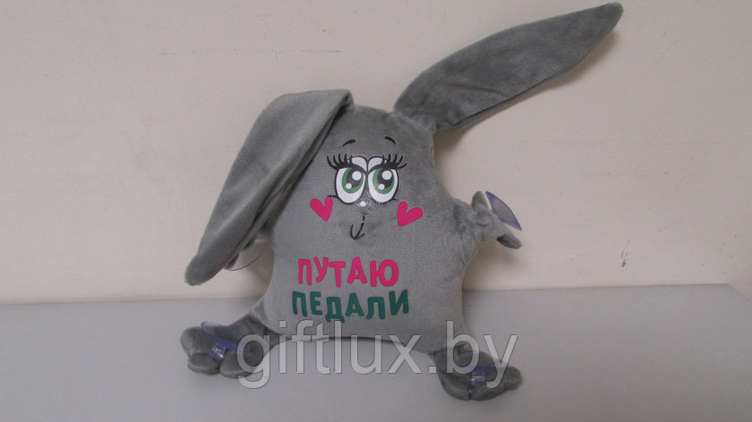 8535 Фигурка Заяц "Путаю педали", текстиль, 30*19 см, фото 2