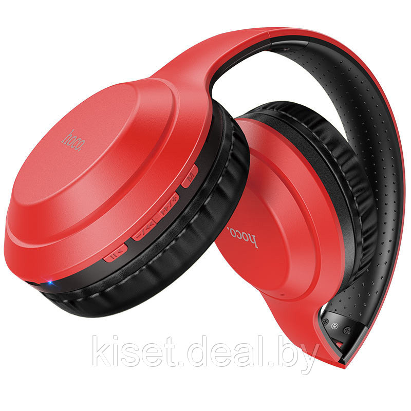 Беспроводные bluetooth наушники HOCO W30 красный - фото 2 - id-p164338529