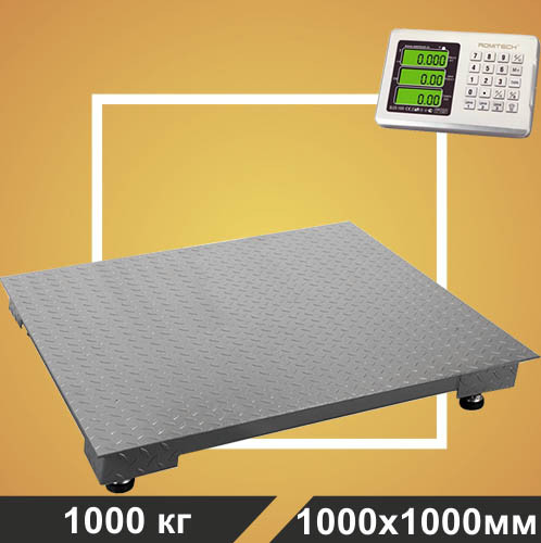 Беспроводные весы счетные платформенные электронные 1000кг ROMITECH BLES-1000 - фото 1 - id-p163886435