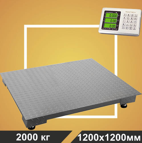 Беспроводные весы счетные платформенные электронные 2000кг ROMITECH BLES-2000 - фото 1 - id-p164126273