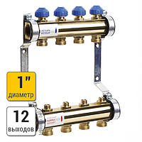 Распределительный коллектор Watts HKV из латуни, 12 выходов
