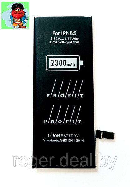 Аккумулятор Profit для Apple iPhone 6S (616-00036, 616-00033, IF314-011-1) усиленный - фото 1 - id-p164343811