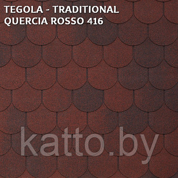 Битумная черепица TEGOLA TRADITIONAL, Quercia Rossa 416
