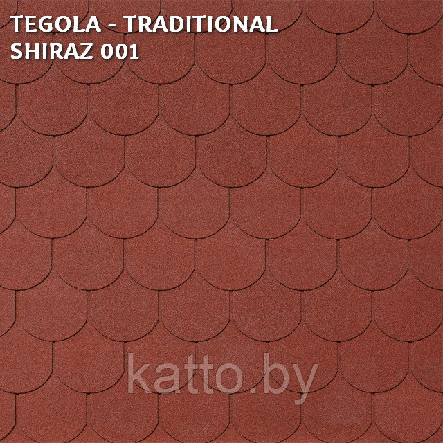 Битумная черепица TEGOLA TRADITIONAL, Shiraz 001