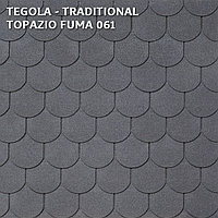 Битумная черепица TEGOLA TRADITIONAL, Topazio Fumé 061