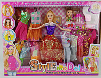 Игровой набор Кукла с платьями и дочкой, рост куклы 29 см, арт. 122-5