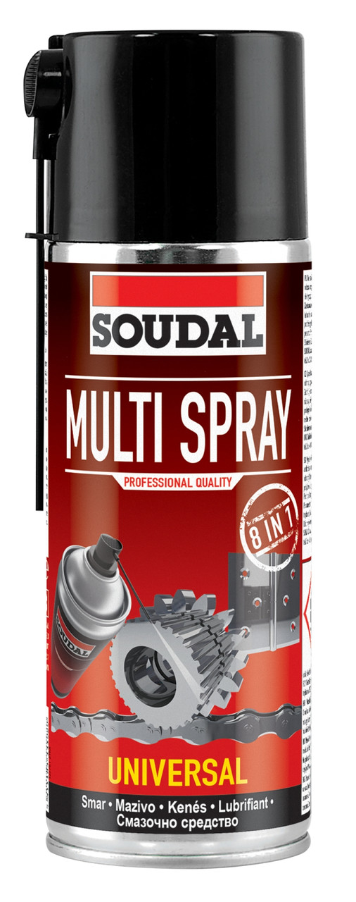 Универсальная смазка "Soudal" Multi Spray аэрозоль 400 мл - фото 1 - id-p164354861