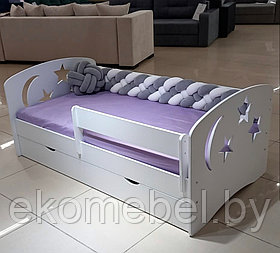 Кровать с бортиком "Луна" (80х160 см) МДФ