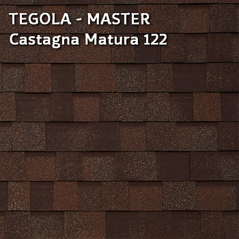 Битумная многослойная черепица TEGOLA, UNICA MASTER Castagna Matura 122