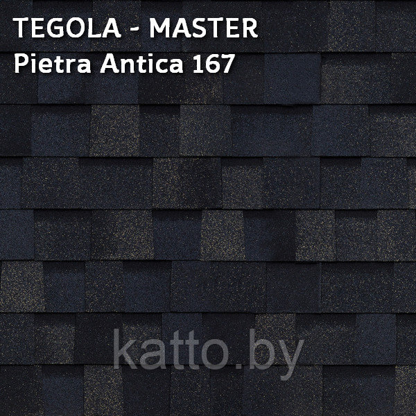 Битумная многослойная черепица TEGOLA, MASTER Pietra Antica 167