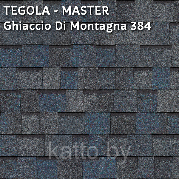 Битумная многослойная черепица TEGOLA, MASTER Ghiaccio di Montagna 384