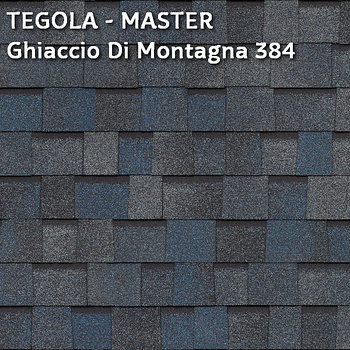 Битумная многослойная черепица TEGOLA, UNICA MASTER Ghiaccio di Montagna 384