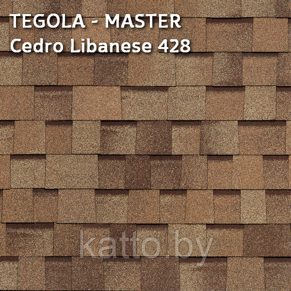 Битумная многослойная черепица TEGOLA, MASTER Cedro Libanese 428