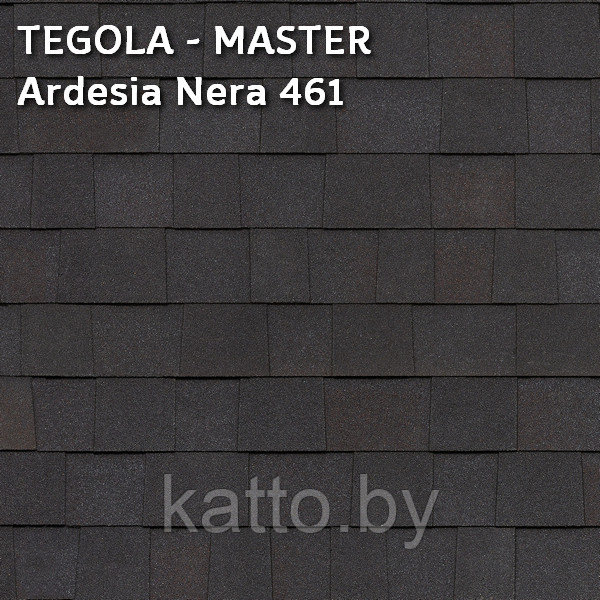 Битумная многослойная черепица TEGOLA, MASTER Ardesia Nera 461