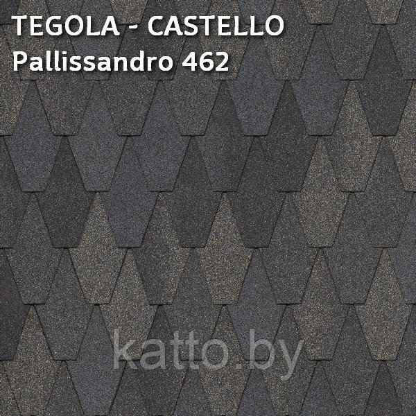 Битумная черепица TEGOLA, CASTELLO Pallissandro 462