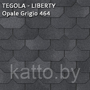 Битумная черепица TEGOLA, LIBERTY Opale Grigio 464