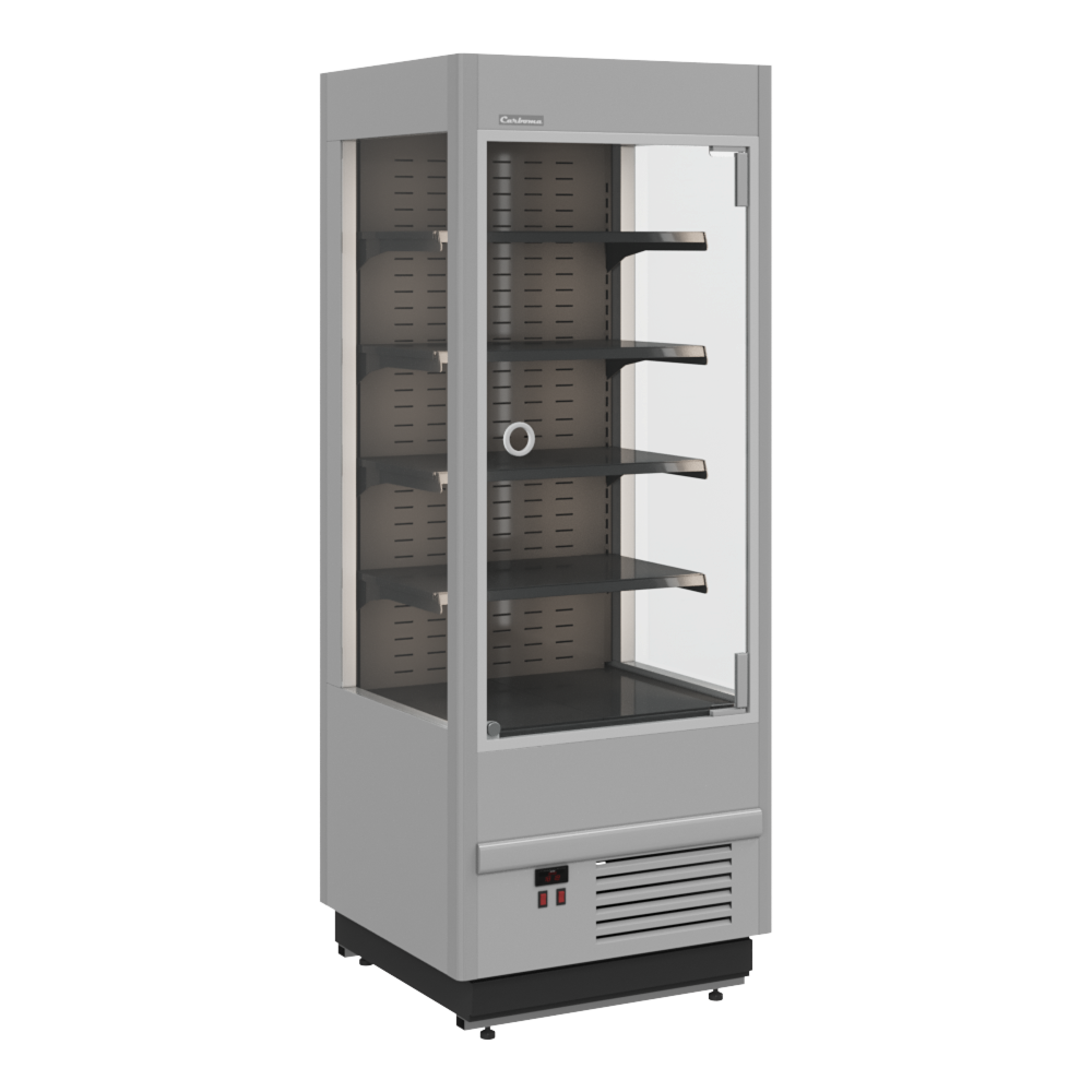 Витрина холодильная Carboma CUBE FC20-07 VM 0,7-1 LIGHT (фронт X0 распашные двери)