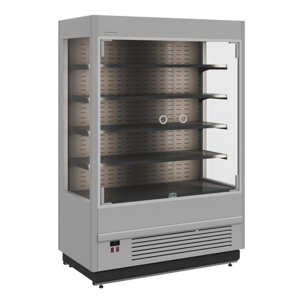 Витрина холодильная Carboma CUBE FC20-07 VM 1,0-1 LIGHT (фронт X0 распашные двери), фото 1