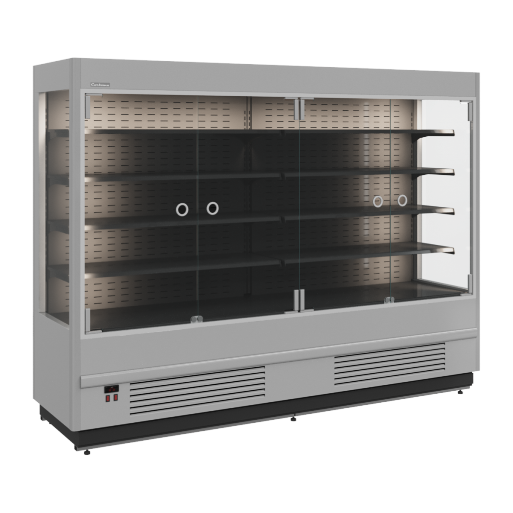 Витрина холодильная Carboma CUBE FC20-07 VM 2,5-1 LIGHT (фронт X0 распашные двери), фото 1