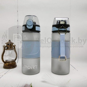 Спортивная бутылка для воды Sport Life / замок блокиратор крышки / поильник / 500 мл Графитовый