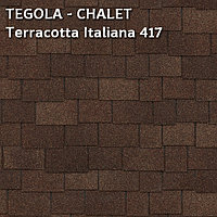 Битумная черепица TEGOLA, CHALET Terracotta Italiana 417