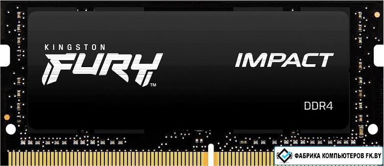 Оперативная память Kingston FURY Impact 16GB DDR4 SODIMM PC4-21300 KF426S15IB1/16 - фото 1 - id-p164409271