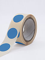 Круглые самоклеящиеся наклейки / этикетки в виде круга (D 20 мм), цвет синий, 300 шт в ролике., фото 6
