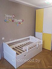 Кровать "Лотос-1" с ящиками (Берёза), фото 3