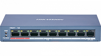 Коммутатор Ethernet с PoE настольный Hikvision DS-3E0109P-E/M(B)