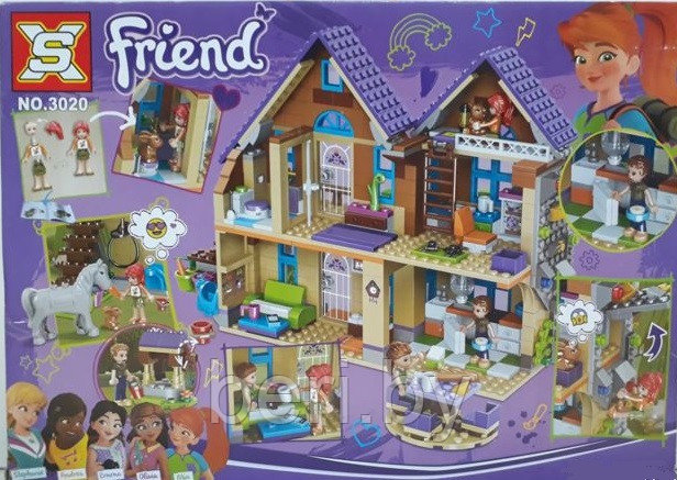 3020/11204 Конструктор Friends 2 в 1 "Дом Мии", 796 деталей, аналог LEGO 41369 - фото 2 - id-p164443980