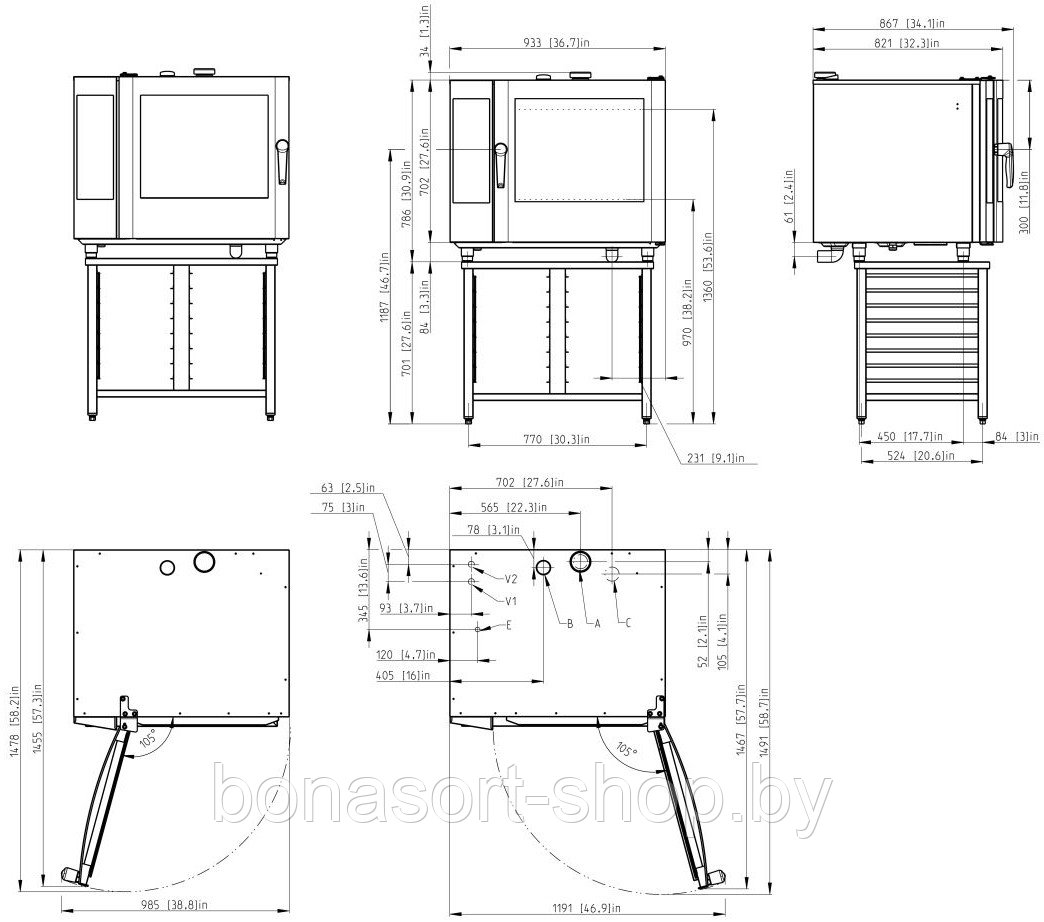 Пароконвектомат Retigo B611B Vision II - фото 3 - id-p164449391