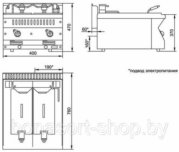 Фритюрница Abat ЭФК-40/2Н - фото 2 - id-p164453341