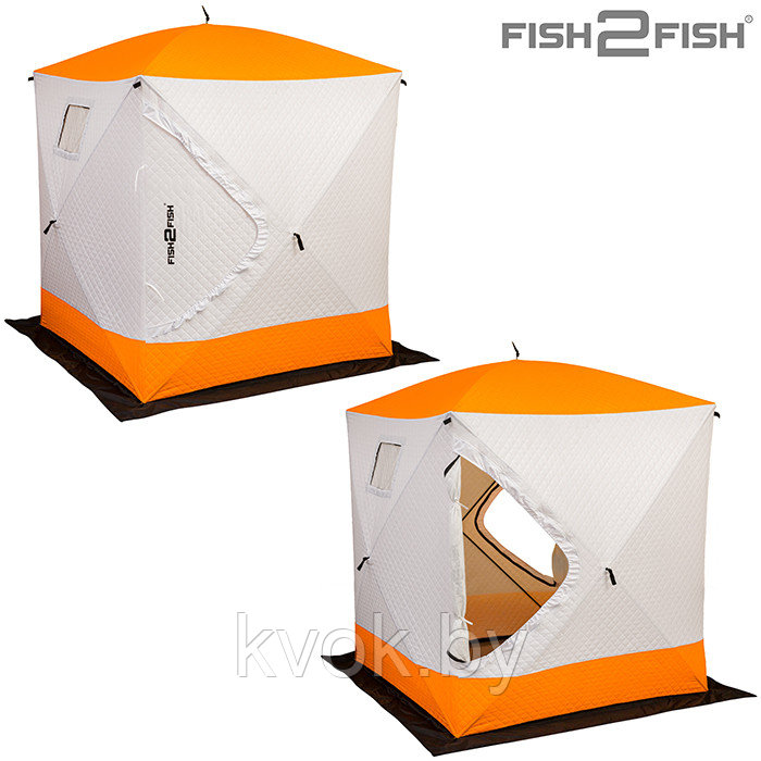 Зимняя палатка FISH2FISH Куб 1.6х1.6х1.7 трехслойная - фото 2 - id-p164442819