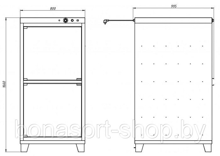 Расстоечный шкаф Grill Master РПК 1 (полностью из нержавеющей стали) (22151) - фото 2 - id-p164455002