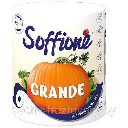Бумажные полотенца Soffione Grande 2-слойное - фото 1 - id-p164461463