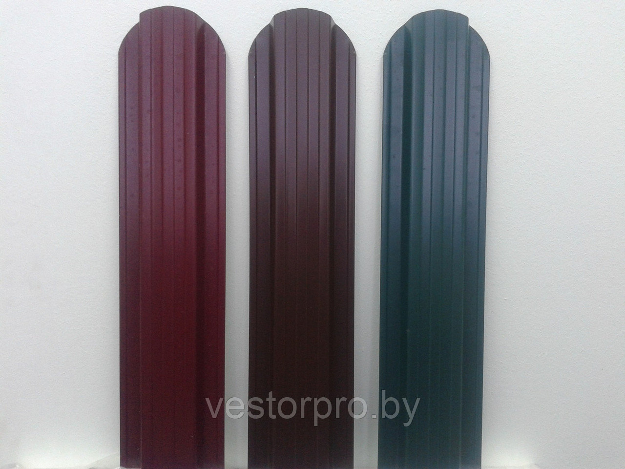 Металлический штакетник Трапеция 118 мм полиэстер односторонний глянец