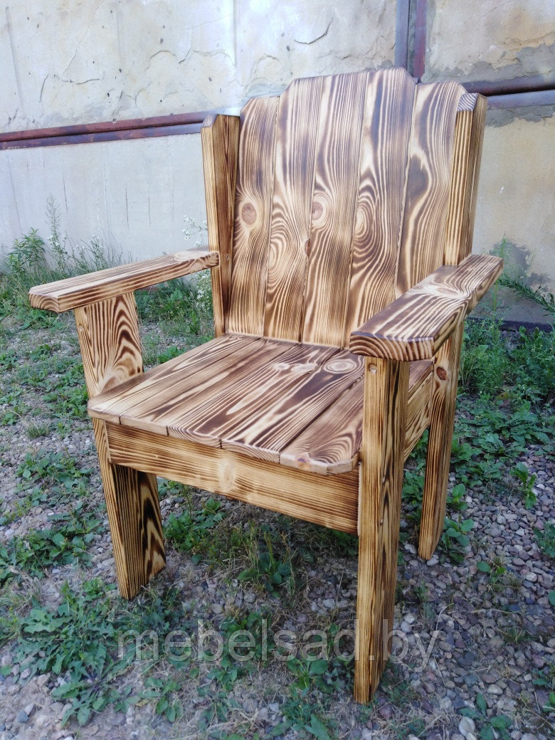 Кресло садовое и банное из массива сосны "Банное №1"