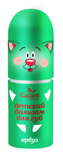 Детский бальзам для губ Galant Cosmetic "Арбуз", 3,85 г - фото 1 - id-p156506043