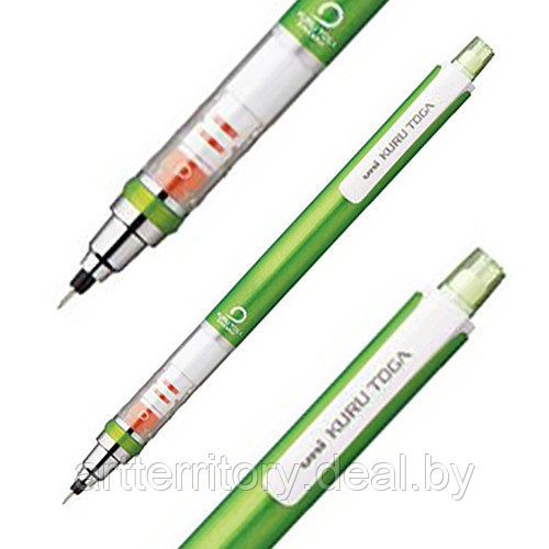 Карандаш механический Mitsubishi Pencil KURU TOGA, 0.7мм. (корпус: зеленый)