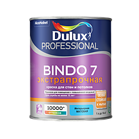 Краска DULUX Prof Bindo 7 матовая 1л для стен и потолков белая BW