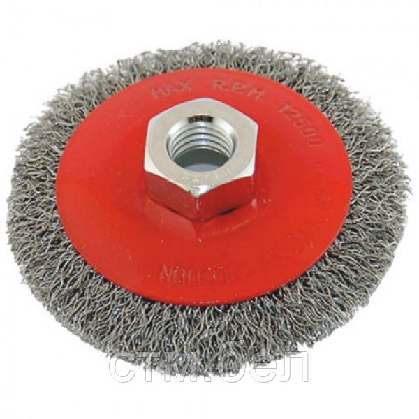 Щетка угловая стальная (под винт М14) 80 мм (80шт/кор)
