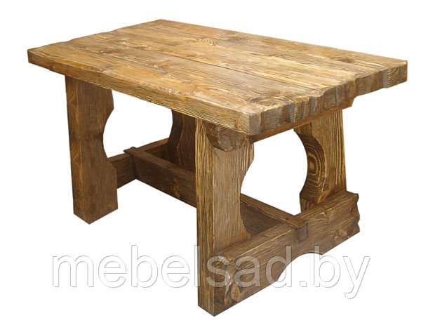 Стол садовый и банный из массива сосны "Фермерский Люкс №14" 3 метра
